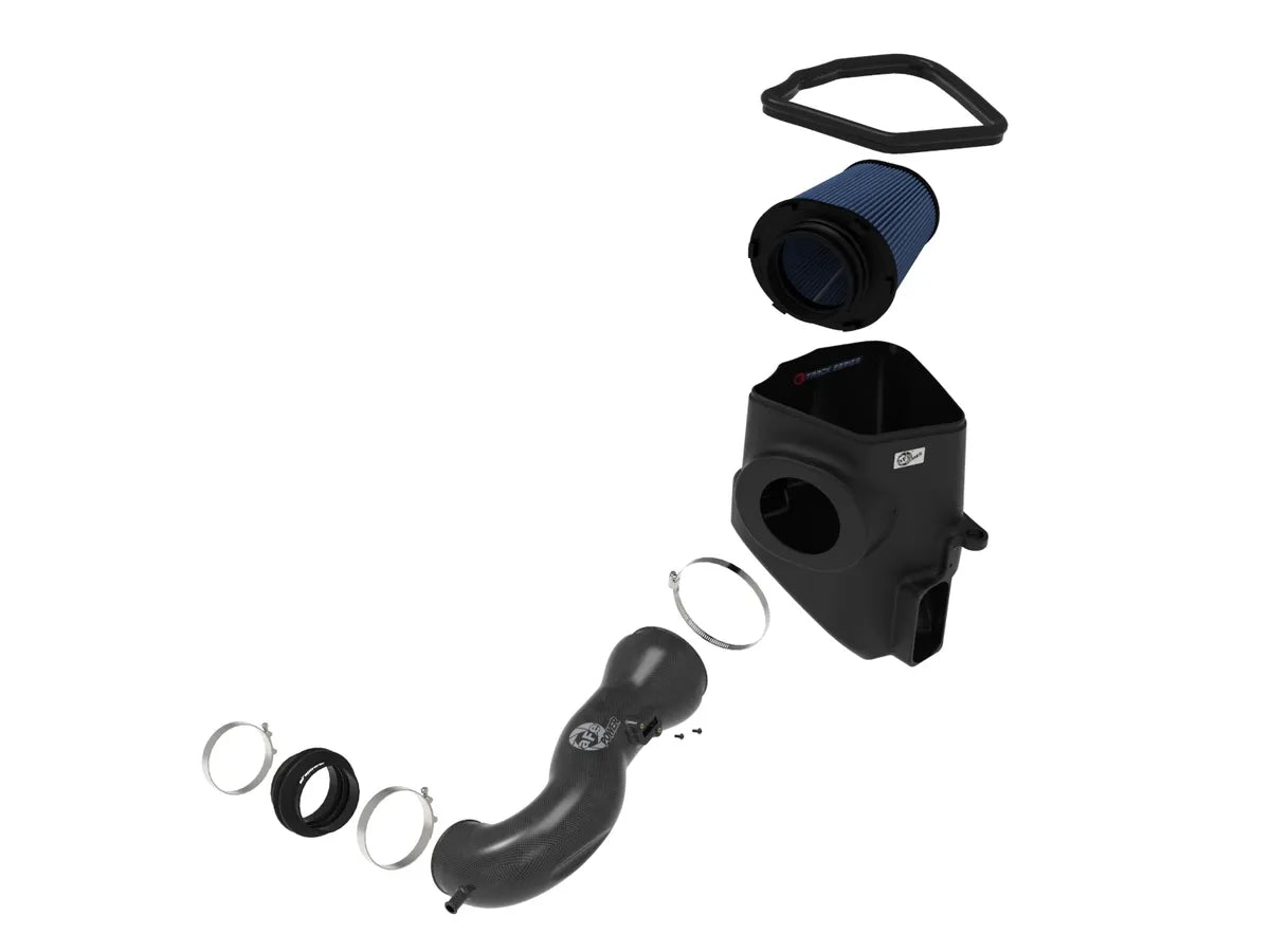 aFe 19-26 GM Truck & SUV 5.3L 6.2L Track Series Carbon Fiber Cold Air Intake System With Pro 5R Filters