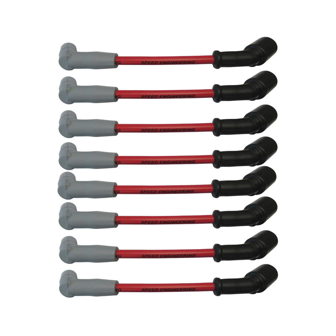LS 10" Red Spark Plug Wires Car, Truck, & SUV (4.8L, 5.3L, 6.0L, 6.2L Engines)