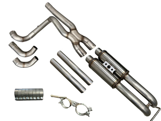99-19 Silverado & Sierra True Dual Exhaust System for Single Cab "Axle Exit"
