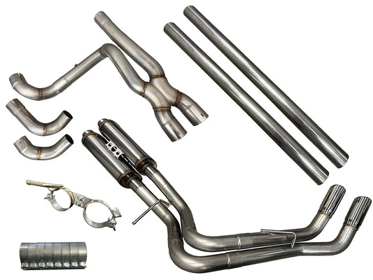 07-19 Silverado & Sierra True Dual Exhaust System (Crew & Extra Cab) "Rear Exit"