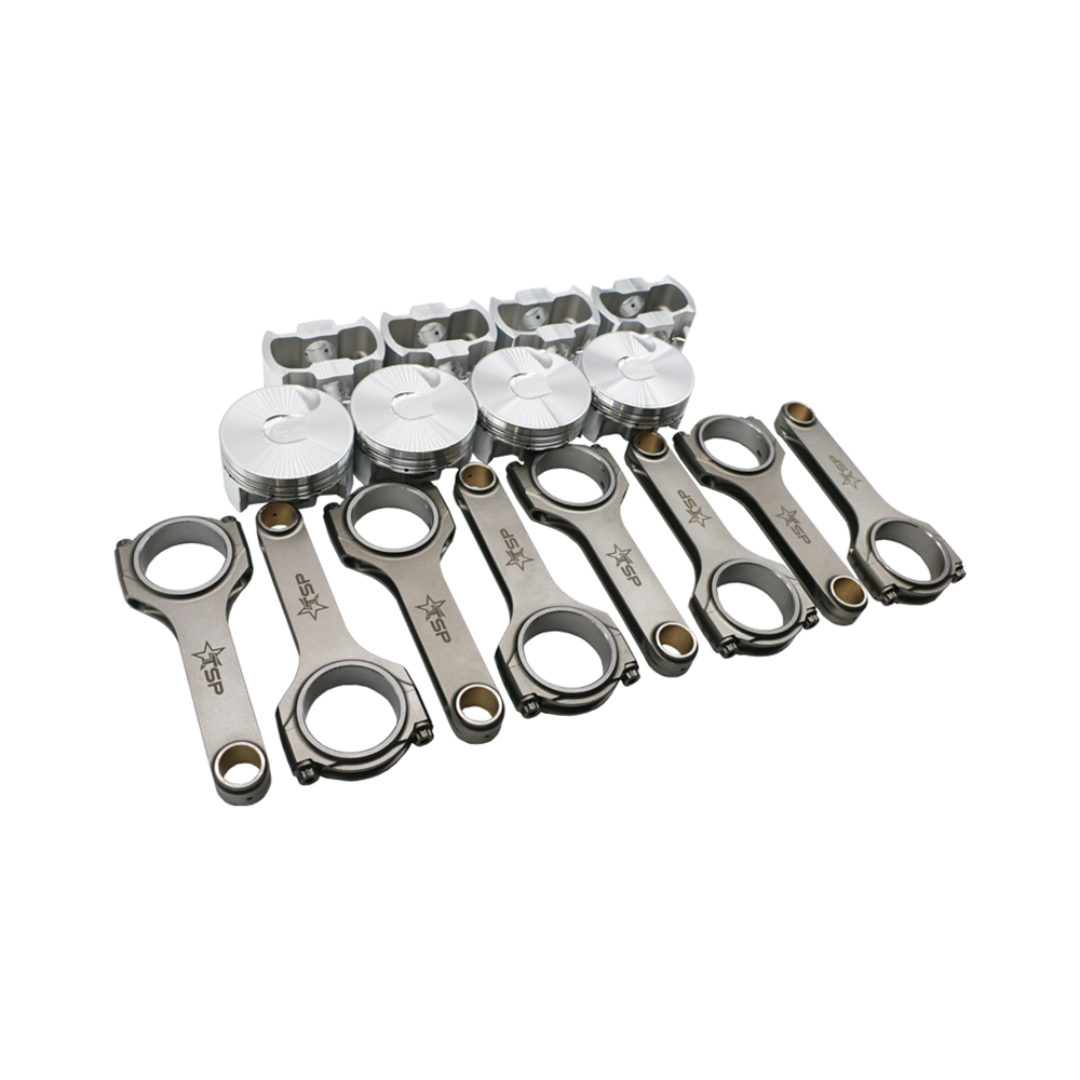 Jegs Racing Piston Rods TSP H-Beam Rod and JE L83 Drop In Piston Combo - No Balance w/ L83 Cra ...