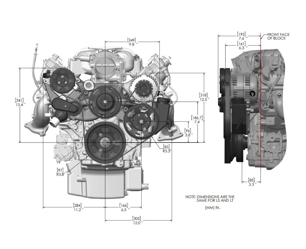 BTR HyperDrive Front Drive Kit - Black - LT Engines