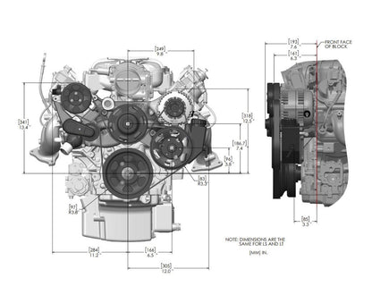 BTR HyperDrive Front Drive Kit - Black - LT Engines